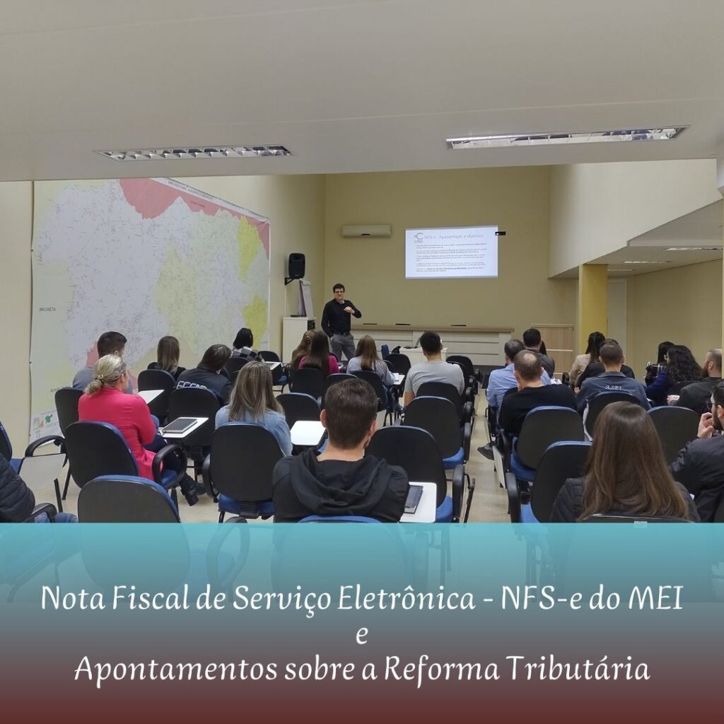 Palestra Nota Fiscal de Serviço Eletrônica NFS e do MEI e