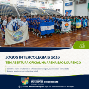 Read more about the article Jogos Intercolegiais 2026 têm abertura oficial na Arena São Lourenço