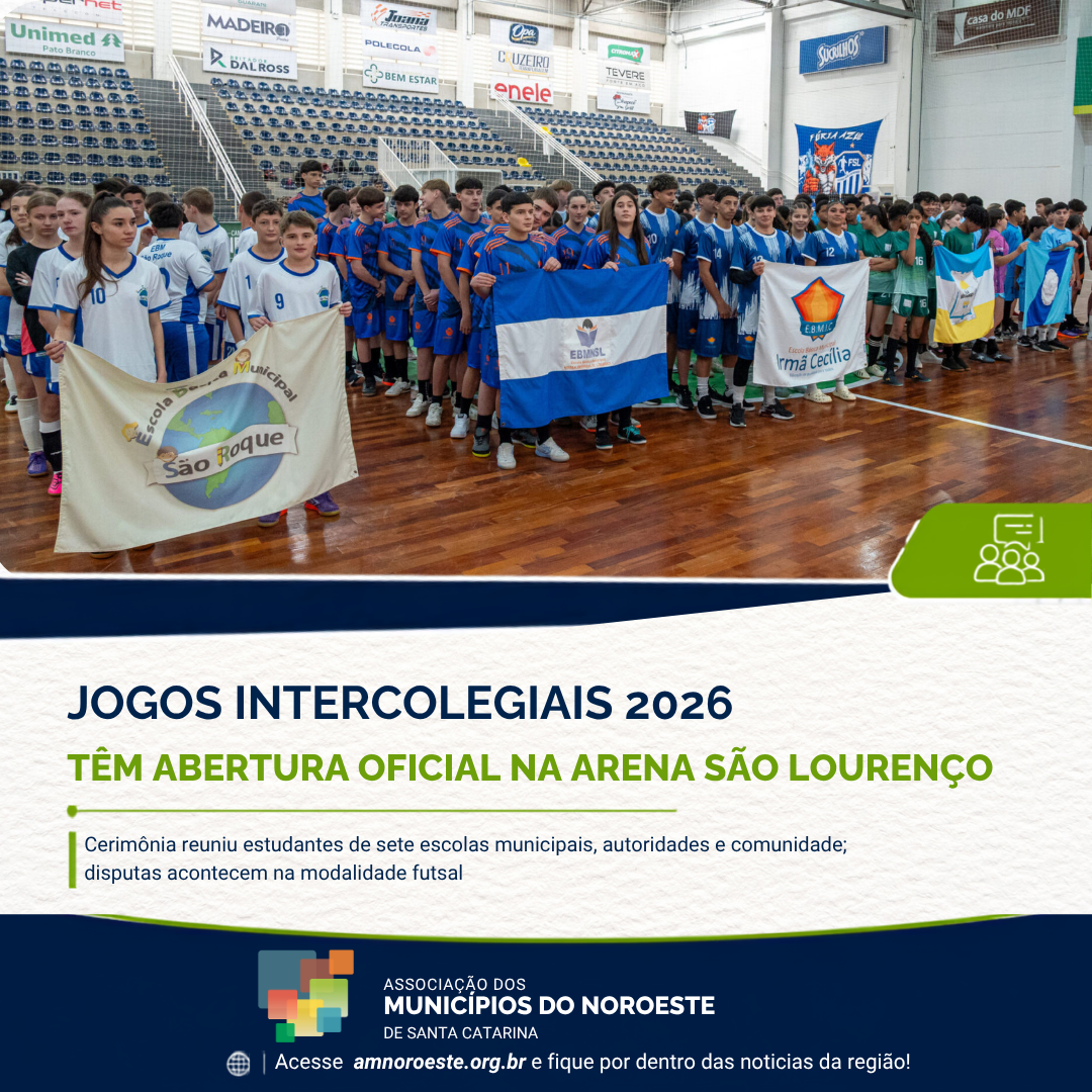Read more about the article Jogos Intercolegiais 2026 têm abertura oficial na Arena São Lourenço