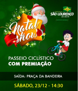 Read more about the article Natal Show de São Lourenço do Oeste terá Passeio Ciclístico no sábado