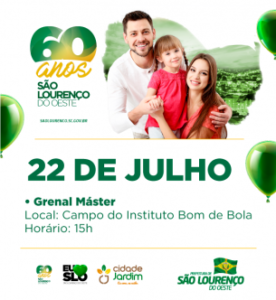 Read more about the article Taça São Lourenço do Oeste 60 anos terá realização do Gre-Nal Máster