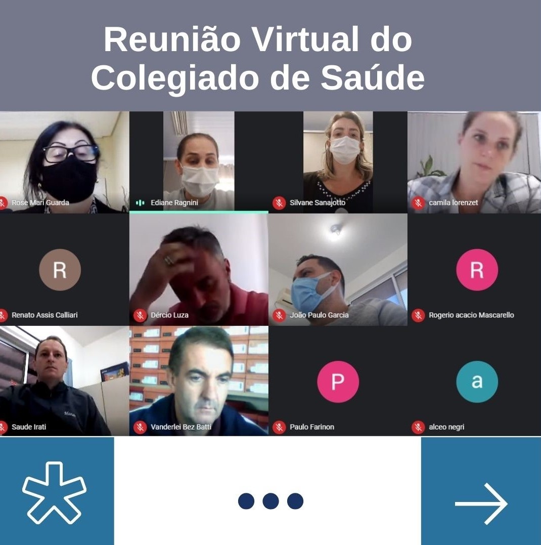 You are currently viewing Reunião Virtual do Colegiado de Saúde