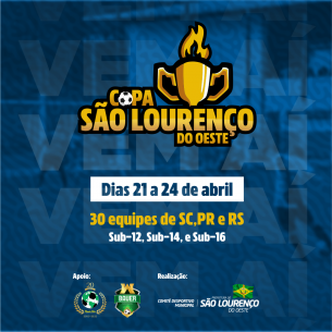 You are currently viewing Primeira Copa São Lourenço terá 30 equipes dos três estados do Sul