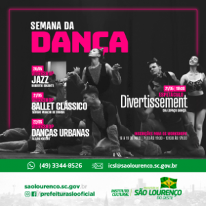 Read more about the article Semana da Dança do Instituto Cultural terá espetáculo e workshops