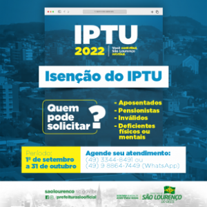 Read more about the article IPTU 2023: está aberto período para pedir a isenção; veja quem tem direito