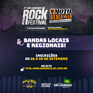 Read more about the article Bandas locais e regionais podem se inscrever para o 8º São Lourenço Rock Festival; veja como participar