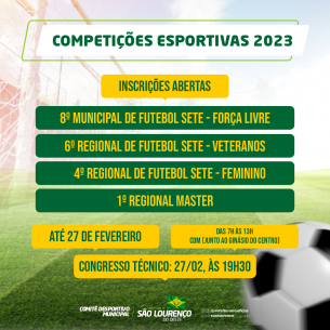 You are currently viewing CDM abre inscrições para competições esportivas 2023; confira