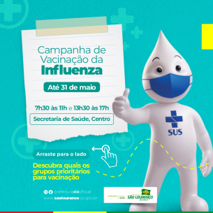 You are currently viewing Campanha de Vacinação contra Influenza em São Lourenço do Oeste; saiba como e onde vacinar