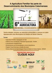 You are currently viewing 6º Seminário Estadual de Agricultura de Santa Catarina está com inscrições gratuitas abertas