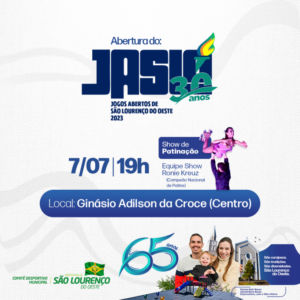 Read more about the article Abertura do 30º Jaslo terá apresentação de patinação artística com campeão brasileiro da modalidade