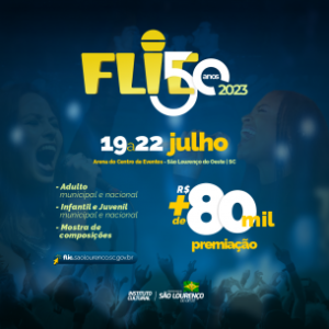 Read more about the article Flic 50 anos: festival recebe mais de 220 inscrições e distribuirá mais de R$ 80 mil em prêmios