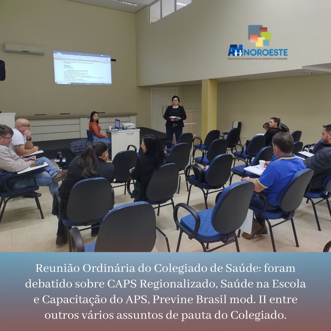 You are currently viewing Reunião do Colegiado de Saúde.