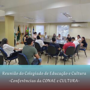 Read more about the article Reunião do Colegiado de Educação/Cultura