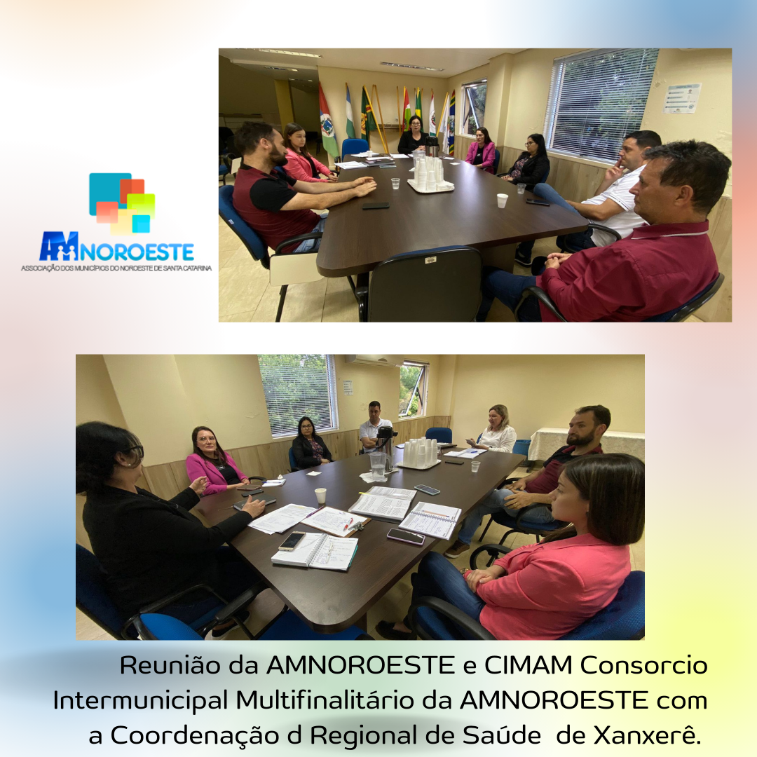You are currently viewing Reunião da AMNOROESTE e CIMAM Consorcio Intermunicipal Multifinalitário da AMNOROESTE com a Coordenação d Regional de Saúde de Xanxerê