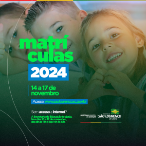 Read more about the article Inscrições online para matrículas 2024 abrem na próxima semana; veja como fazer
