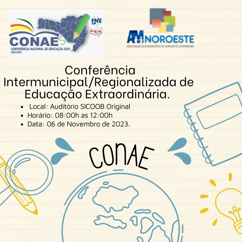 You are currently viewing CONAE- Conferência Intermunicipal/Regionalizada de Educação Extraordinária 