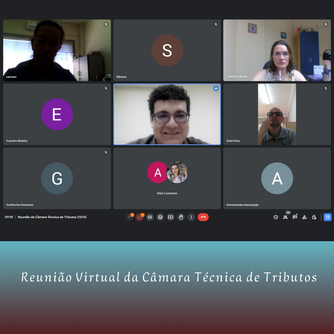 You are currently viewing Reunião Virtual da Câmara Técnica de Tributos