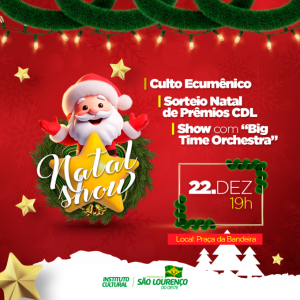 Read more about the article Culto ecumênico e show com orquestra encerram programação do Natal Show nesta sexta-feira