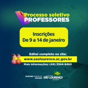 Read more about the article Secretaria de Educação abre inscrições para processo seletivo de professores