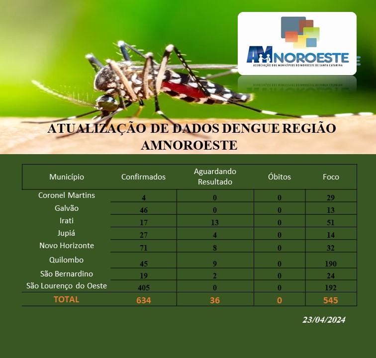 Read more about the article Boletim Dengue 2024!🦟