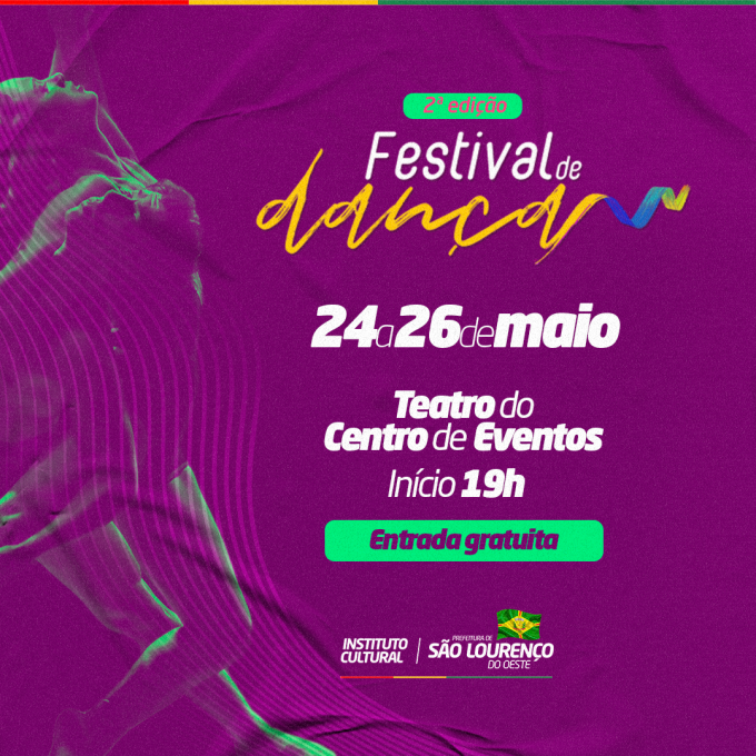 You are currently viewing 2º Festival de Dança inicia sexta-feira em São Lourenço do Oeste; entrada é gratuita