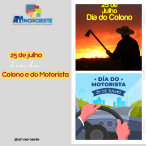 Read more about the article 25 de Julho é dia do Colono e do Motorista, data para homenagear homens e mulheres que produzem e transportam a riqueza de nosso Brasil.