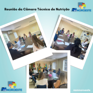 Read more about the article Na tarde de hoje, dia 15 (quinze) de agosto de 2024 na Associação de Municípios do Noroeste de Santa Catarina – AMNOROESTE, ocorreu a Reunião da Câmara técnica de Nutrição.