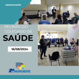 Read more about the article Na manhã do dia, 16 (dezesseis) de agosto A Associação de Municípios do Noroeste de Santa Catarina – AMNOROESTE, reuniram-se de modo presencial para a reunião Ordinária do Colegiado de Saúde.