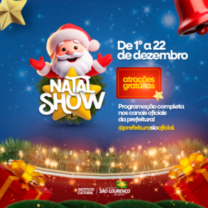 Read more about the article Chegada do Papai Noel e Orquestra de Itapiranga vão marcar a abertura do Natal Show