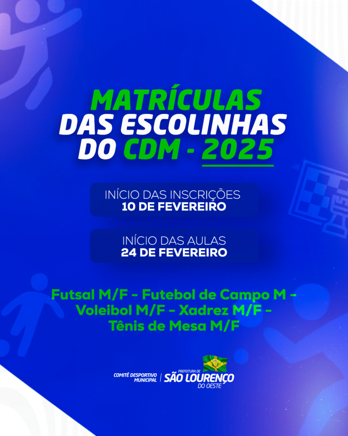 You are currently viewing CDM Abre Matrículas para as Escolinhas Desportivas