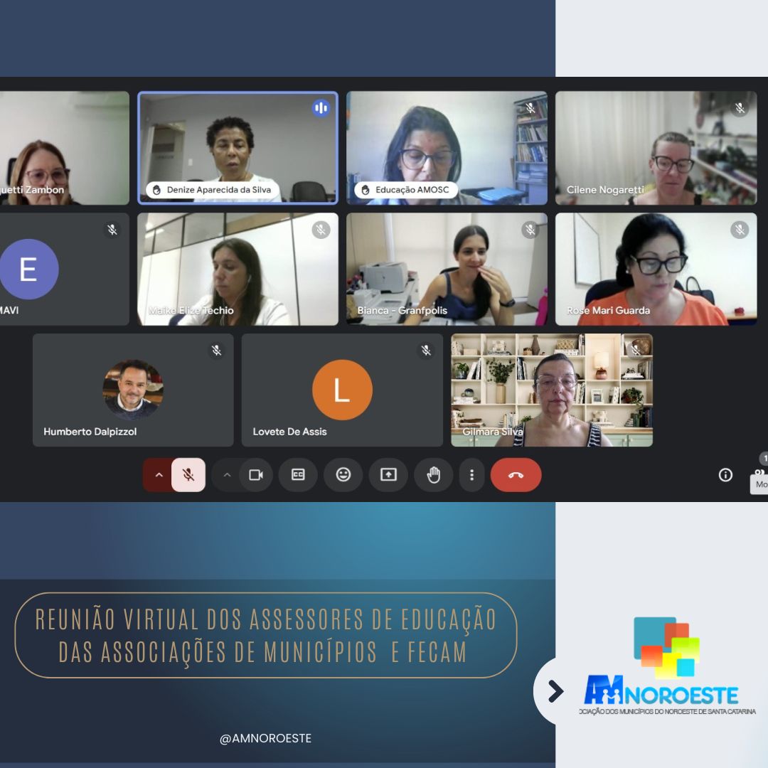 You are currently viewing Reunião Virtual dos Assessores de Educação das Associações de Municípios e FECAM